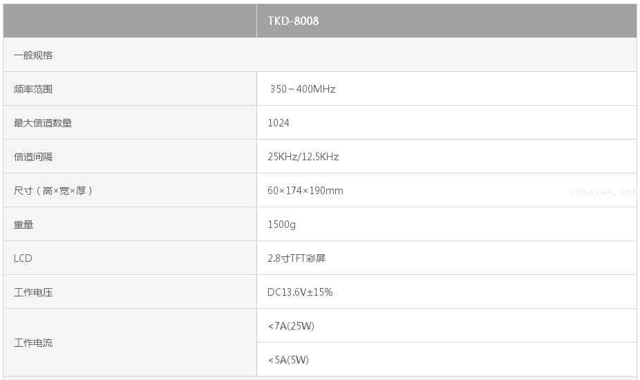 TKD-8008参数